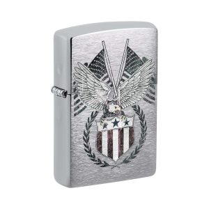 81064 Zippo US Bald Eagle Crest