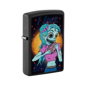 218 Zippo Black Light Brainiac Design