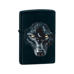 28001 Zippo Black Wolf
