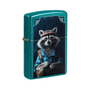 47130 Zippo Refined Raccoon Design