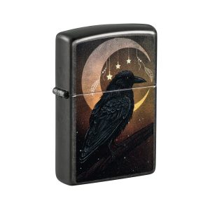 47135 Zippo Raven Moon Design