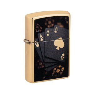 47141 Zippo Lucky Aces Design