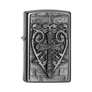 2005037 Zippo Cross Heart Emblem