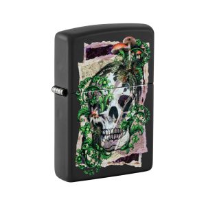 46943 Zippo Skull Collage Design