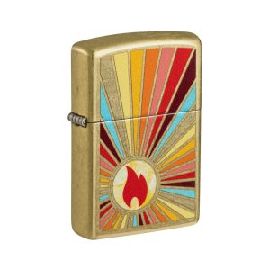 46957 Zippo Beaming Flame Design