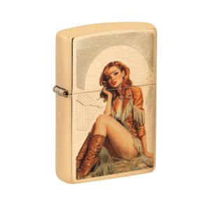 46962 Zippo Western Pinup Design