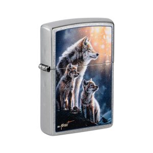 47106 Zippo Wolf Pack Design [Mazzi®]