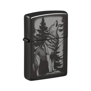 47117 Zippo Howling Wolf Design