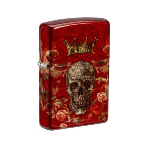 47132 Zippo Skull Heraldry Design