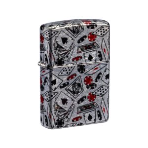 47157 Zippo Let the Chips Fall Design