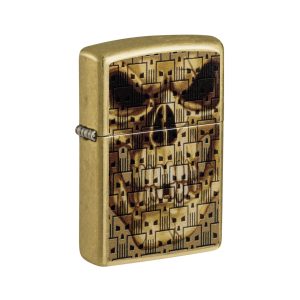 49637 Zippo Skulls on Skulls Design