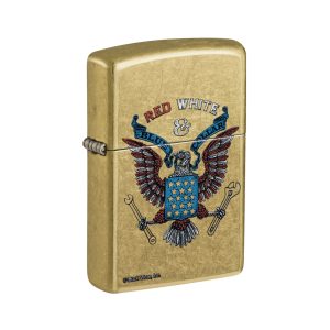 46936 Zippo Red White & Blue Collar Design [Buck Wear™]