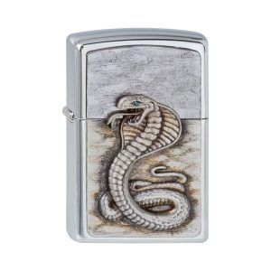 1300109 Zippo Green Eyed Cobra Emblem