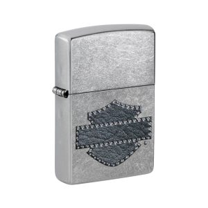 46858 Zippo Leathered Logo Design [Harley-Davidson®]