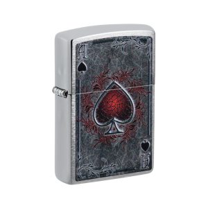 47185 Zippo Antiqued Ace Design