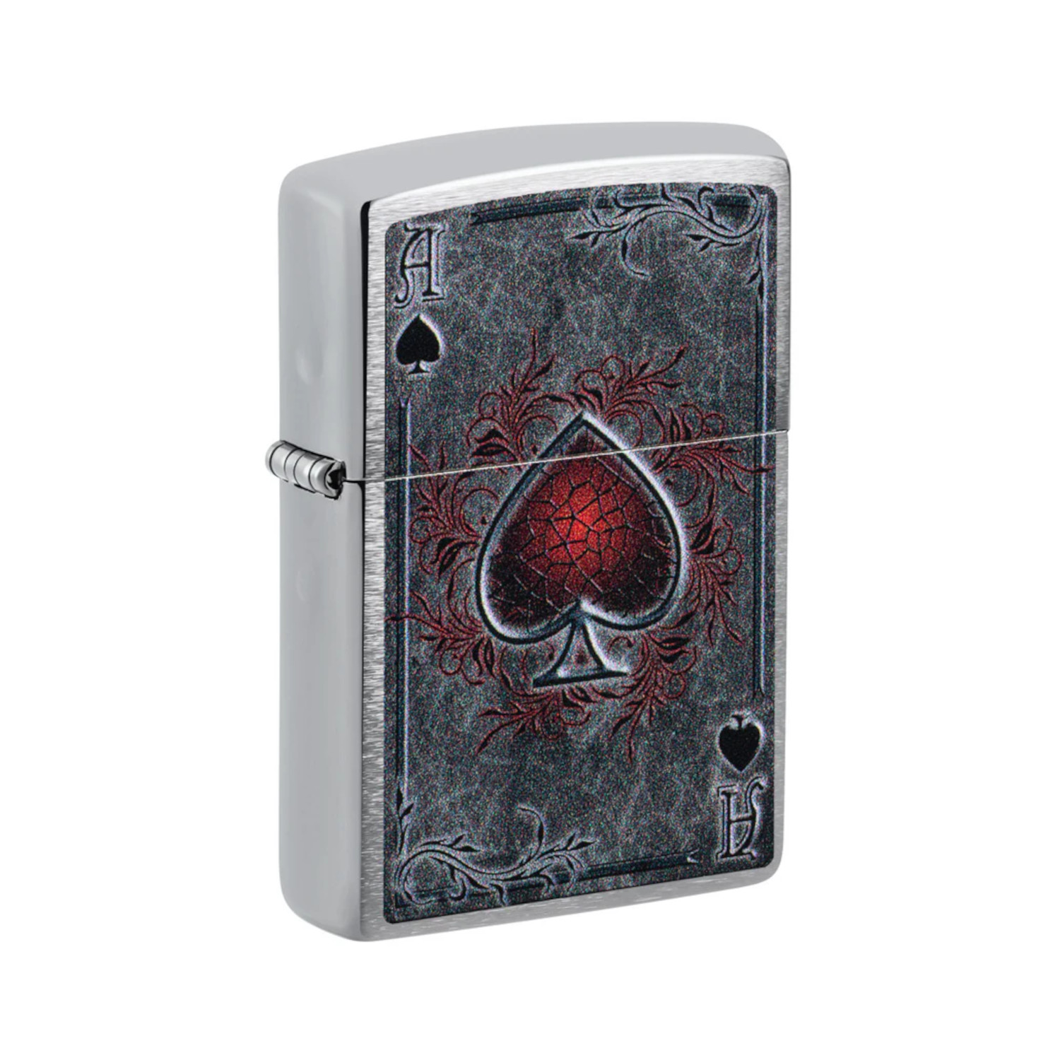 47185 Zippo Antiqued Ace Design