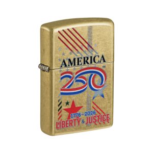 47287 Zippo America250 Liberty & Justice Design