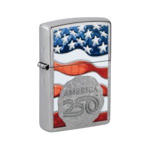 47291 Zippo America250 Flag Design